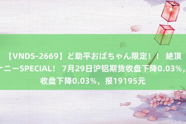 【VNDS-2669】ど助平おばちゃん限定！！ 絶頂ディルドオナニーSPECIAL！ 7月29日沪铝期货收盘下降0.03%，报19195元