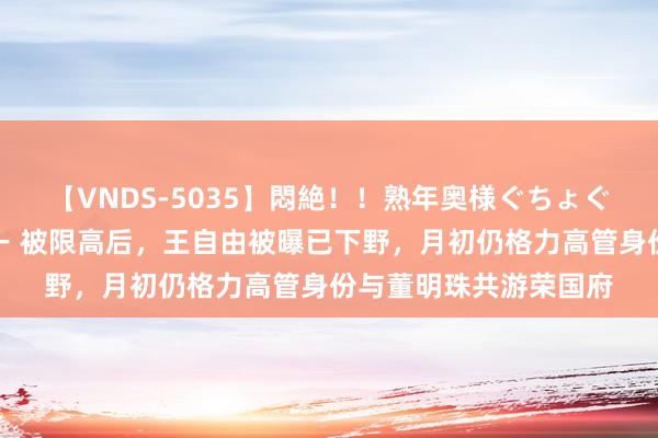 【VNDS-5035】悶絶！！熟年奥様ぐちょぐちょディルドオナニー 被限高后，王自由被曝已下野，月初仍格力高管身份与董明珠共游荣国府