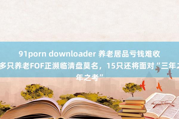 91porn downloader 养老居品亏钱难收受？多只养老FOF正濒临清盘莫名，15只还将面对“三年之考”